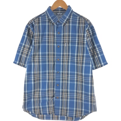 古着 カーハート Carhartt RELAXED FIT 半袖 ボタンダウン チェックシャツ メンズL相当/eaa564139