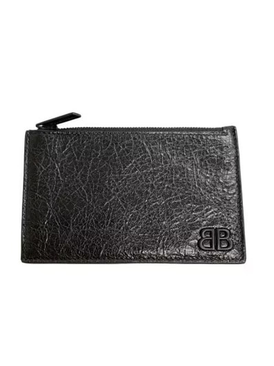 BALENCIAGA Monaco Long Coin and Card Holder "Black"