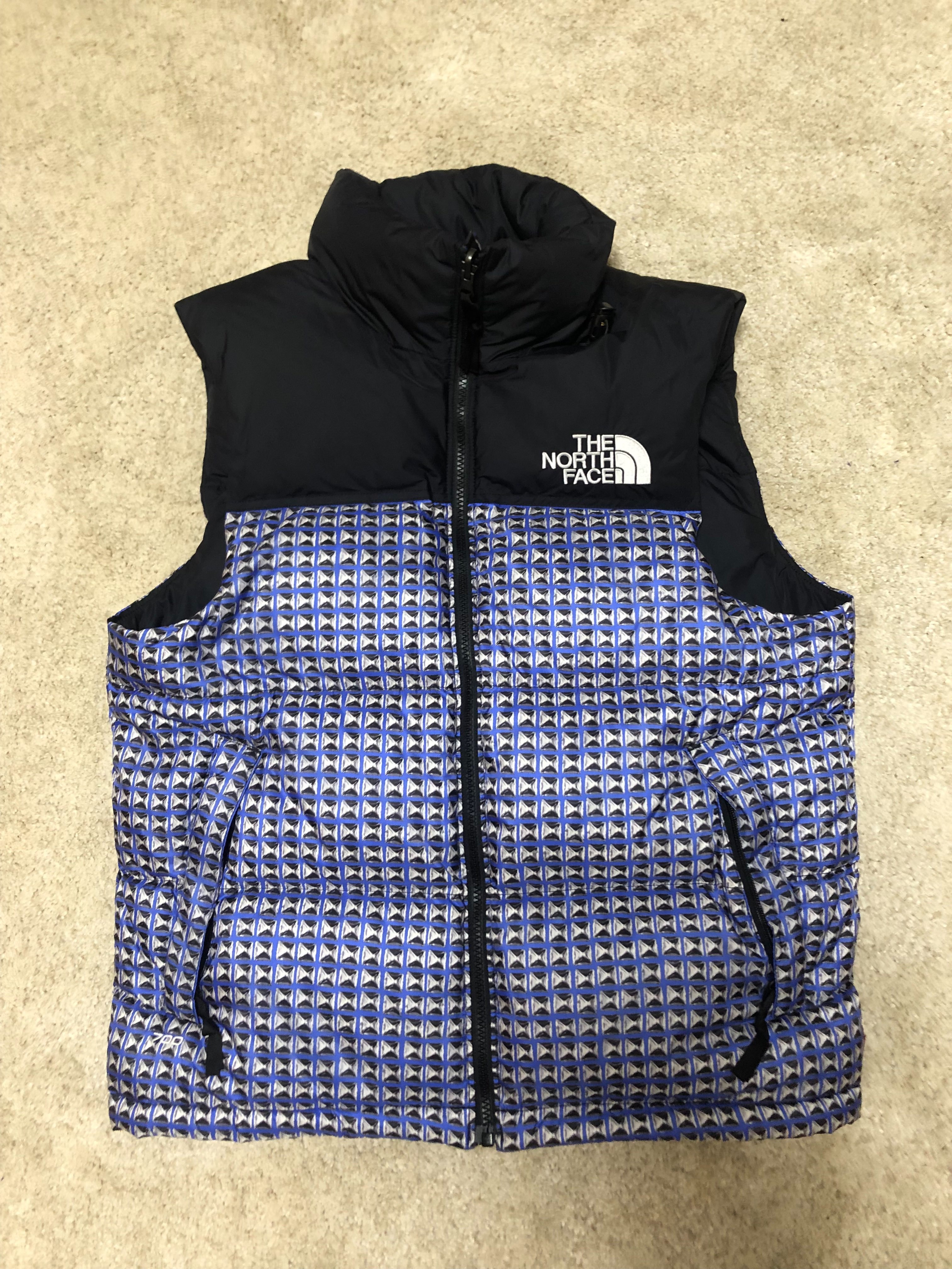 Supreme x The North Face Studded Nuptse Vest "Royal"