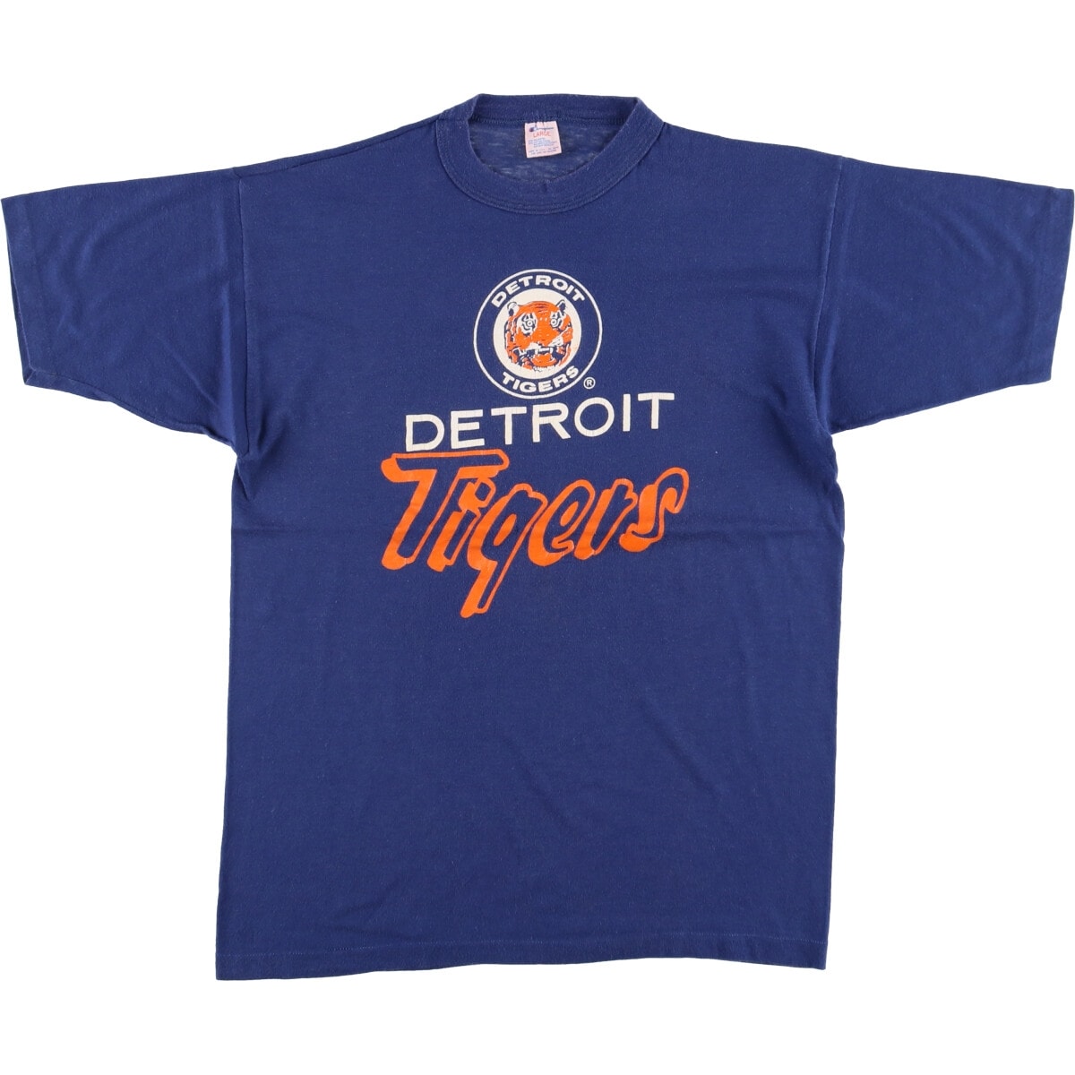 古着 80年代 チャンピオン Champion トリコタグ MLB DETROIT TIGERS デトロイトタイガース ロゴTシャツ USA製 メンズL相当 ヴィンテージ/eaa573689