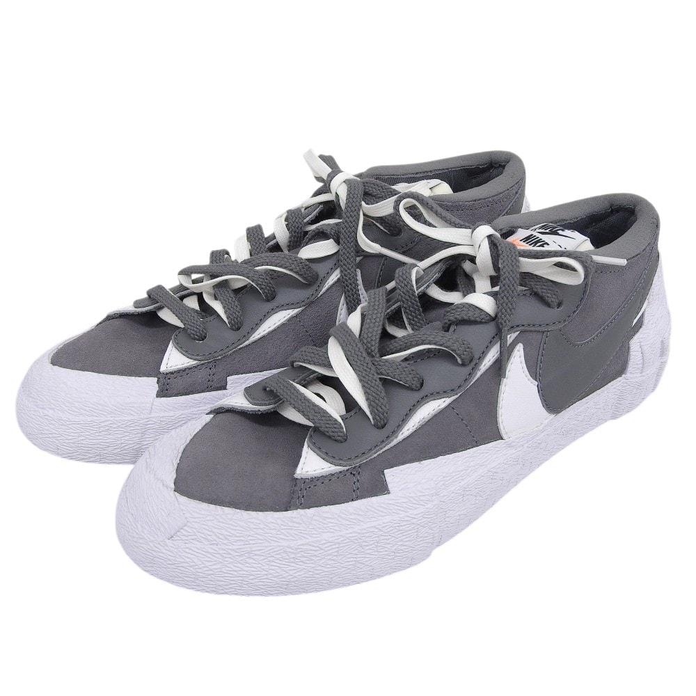 ナイキ 美品 BLAZER LOW スニーカー シューズ メンズ グレー×ホワイト 27.5cm DD1877-002 9.5(US)