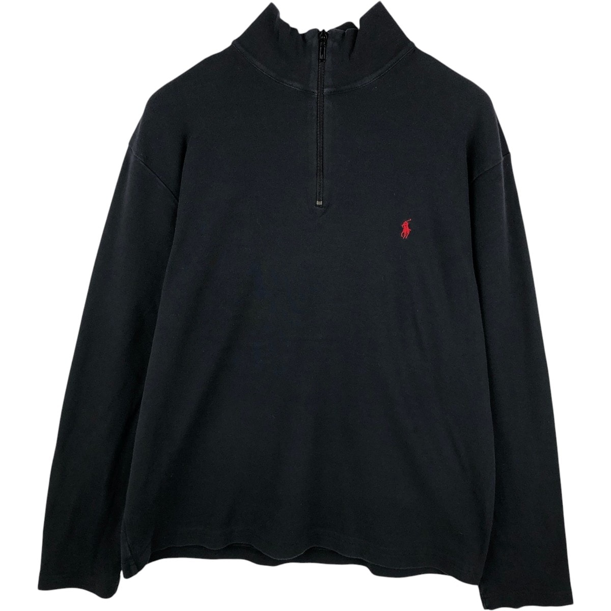 古着 ラルフローレン Ralph Lauren POLO by Ralph Lauren ハーフジップ ロングTシャツ ロンT メンズL相当/eaa684593
