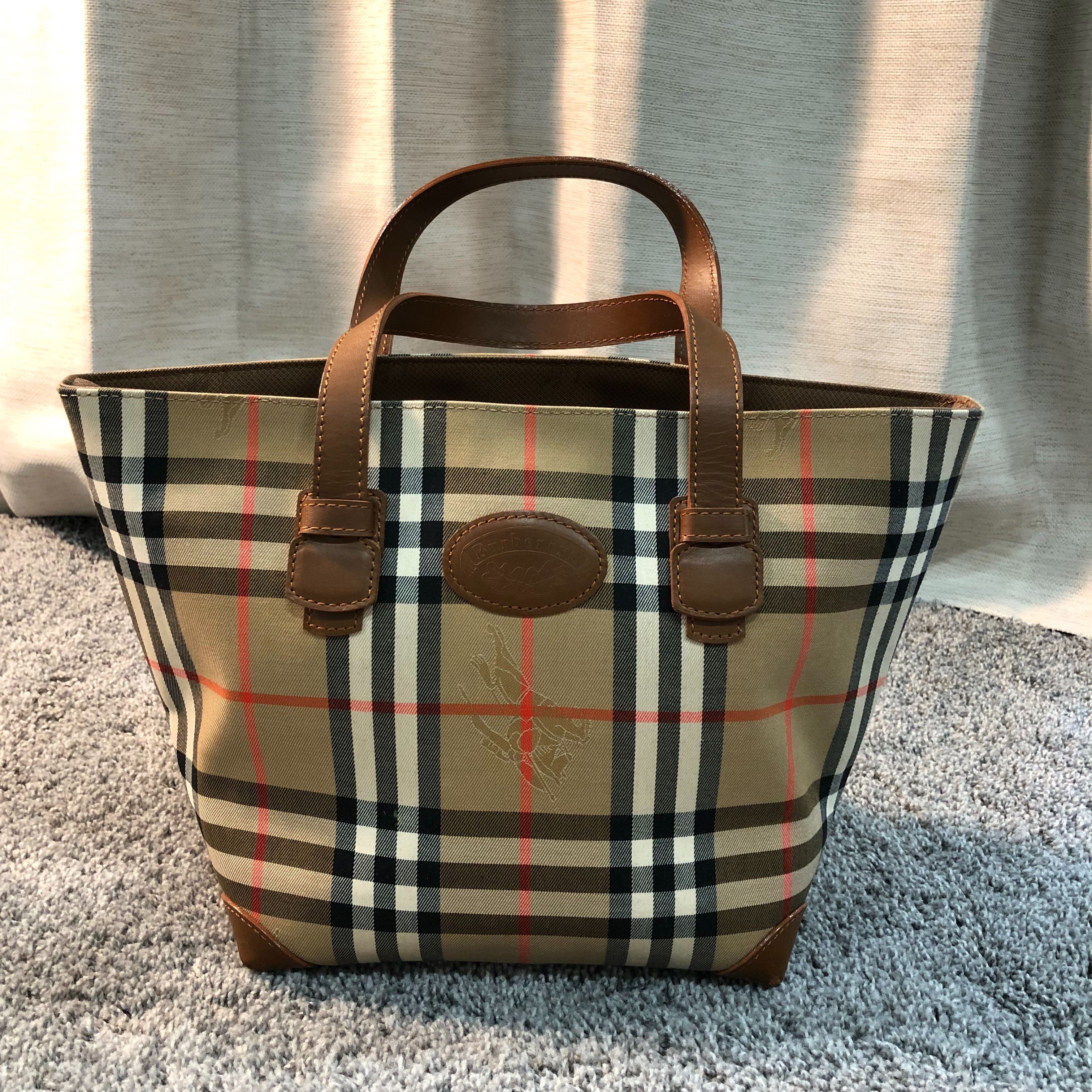Burberry Vintage Check Tote Bag