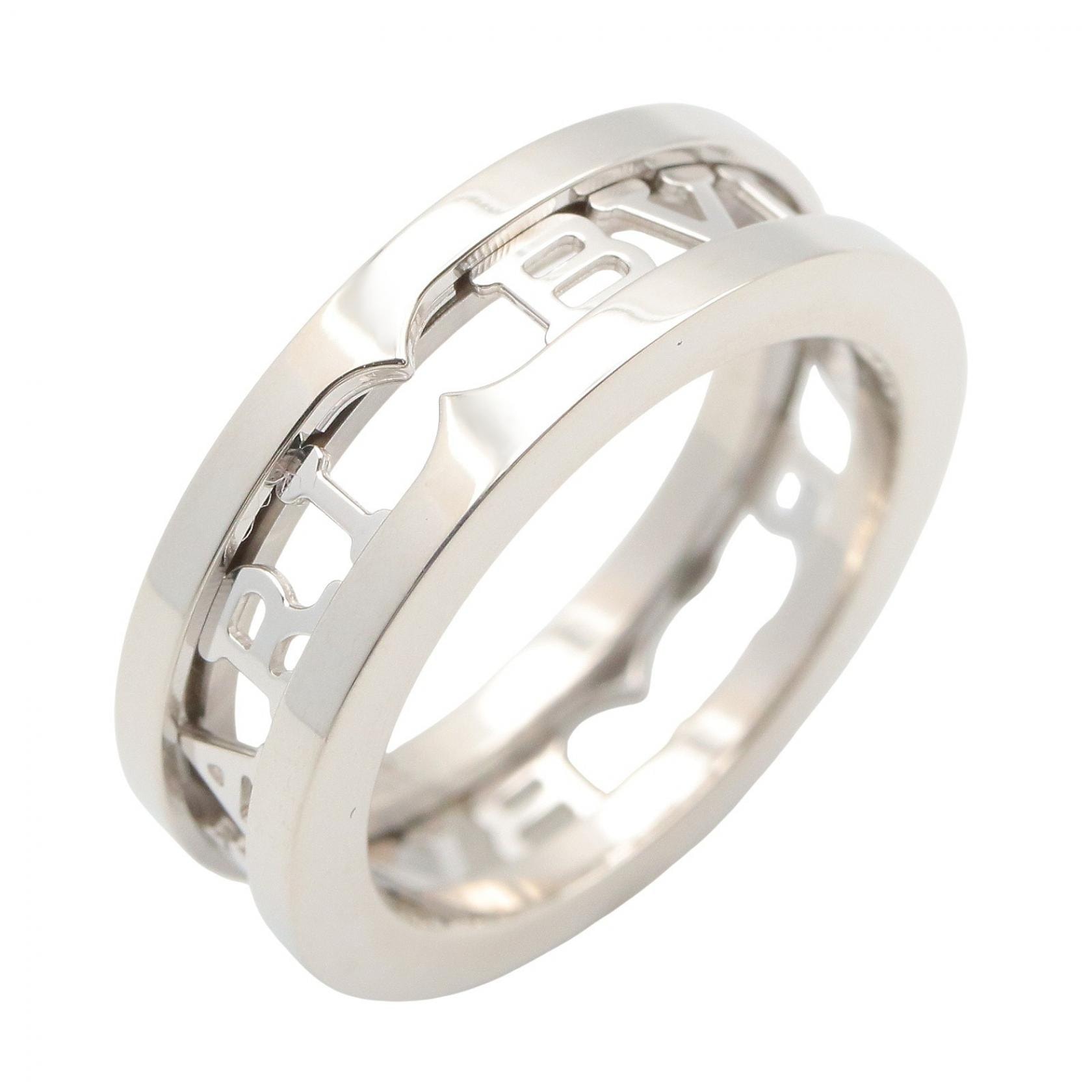 ブルガリ BVLGARI B-zero1 オープンロゴ スパイラル リング リング・指輪 ジュエリー K18WG(ホワイトゴールド) メンズ レディース シルバー系 【中古】