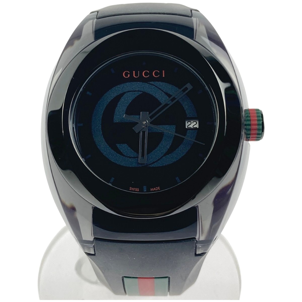 ▽▽GUCCI グッチ インターロッキングG シンク 腕時計 YA137107A
