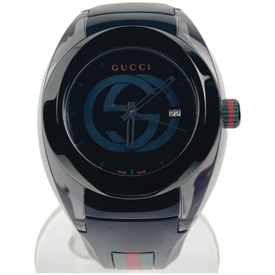 ▽▽GUCCI グッチ インターロッキングG シンク 腕時計 YA137107A