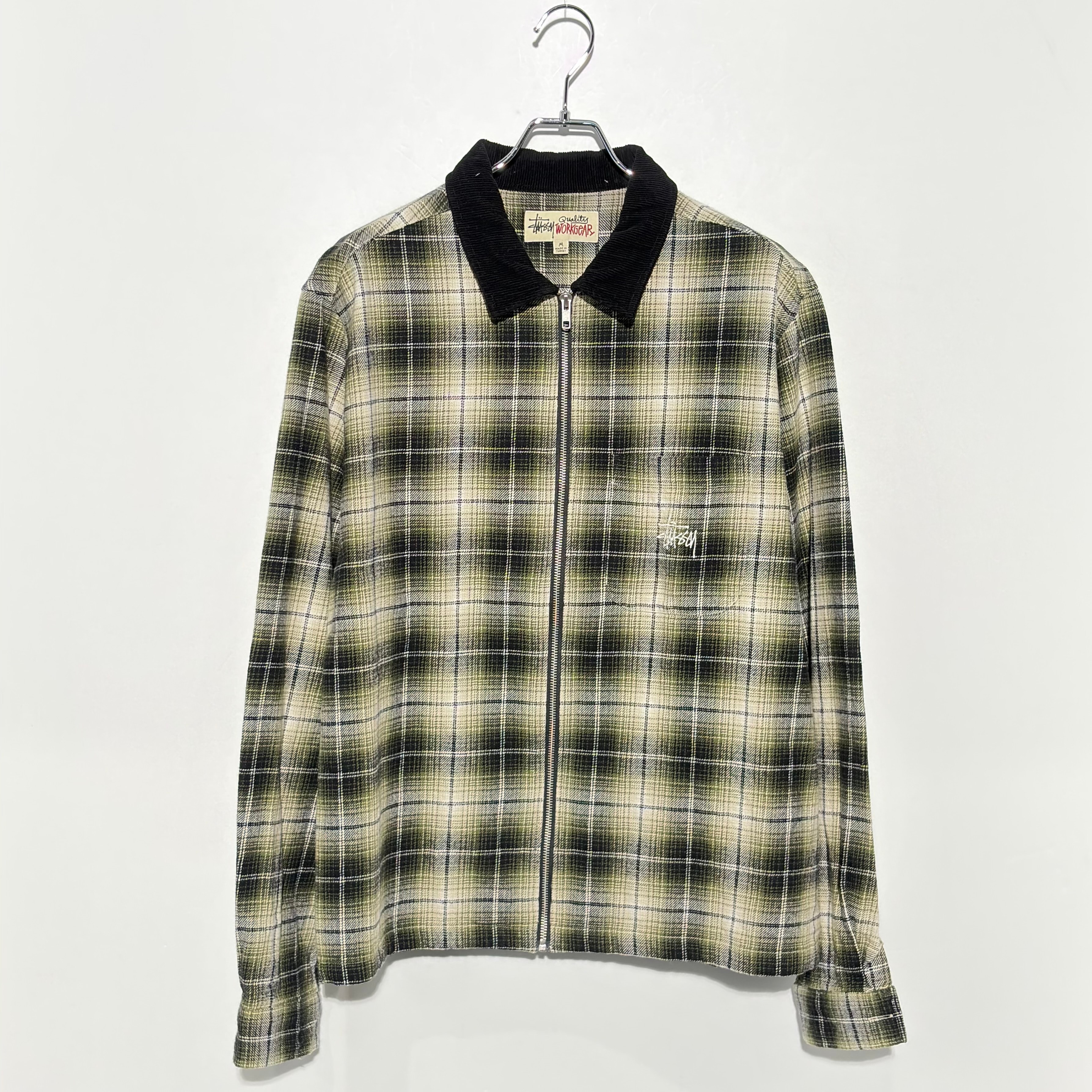 Stussy Frank Plaid Zip LS Shirt "Taupe"