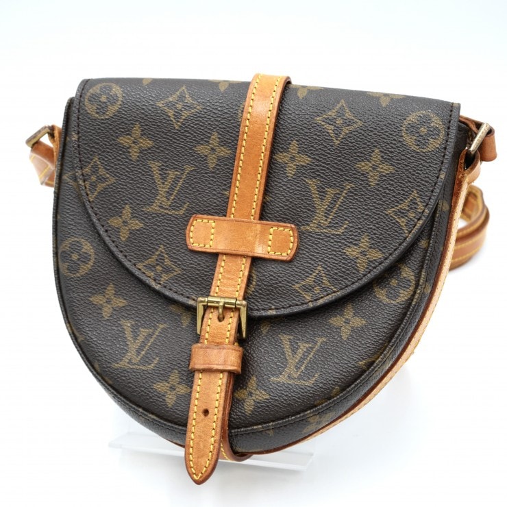 LOUIS VUITTON(ルイ・ヴィトン)シャンティPM ヴィンテージ ショルダーバッグ モノグラム キャンバス ブラウン レザー クロスボディ M40646【中古】