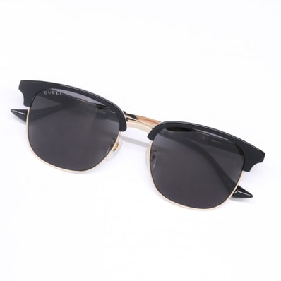 グッチ 【美品】GG1499SK 001 ブローライン ウェリントンシェイプ 55□19-150