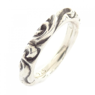 クロムハーツ CHROME HEARTS SCROLL BAND 207009018SLVXXX001 RING