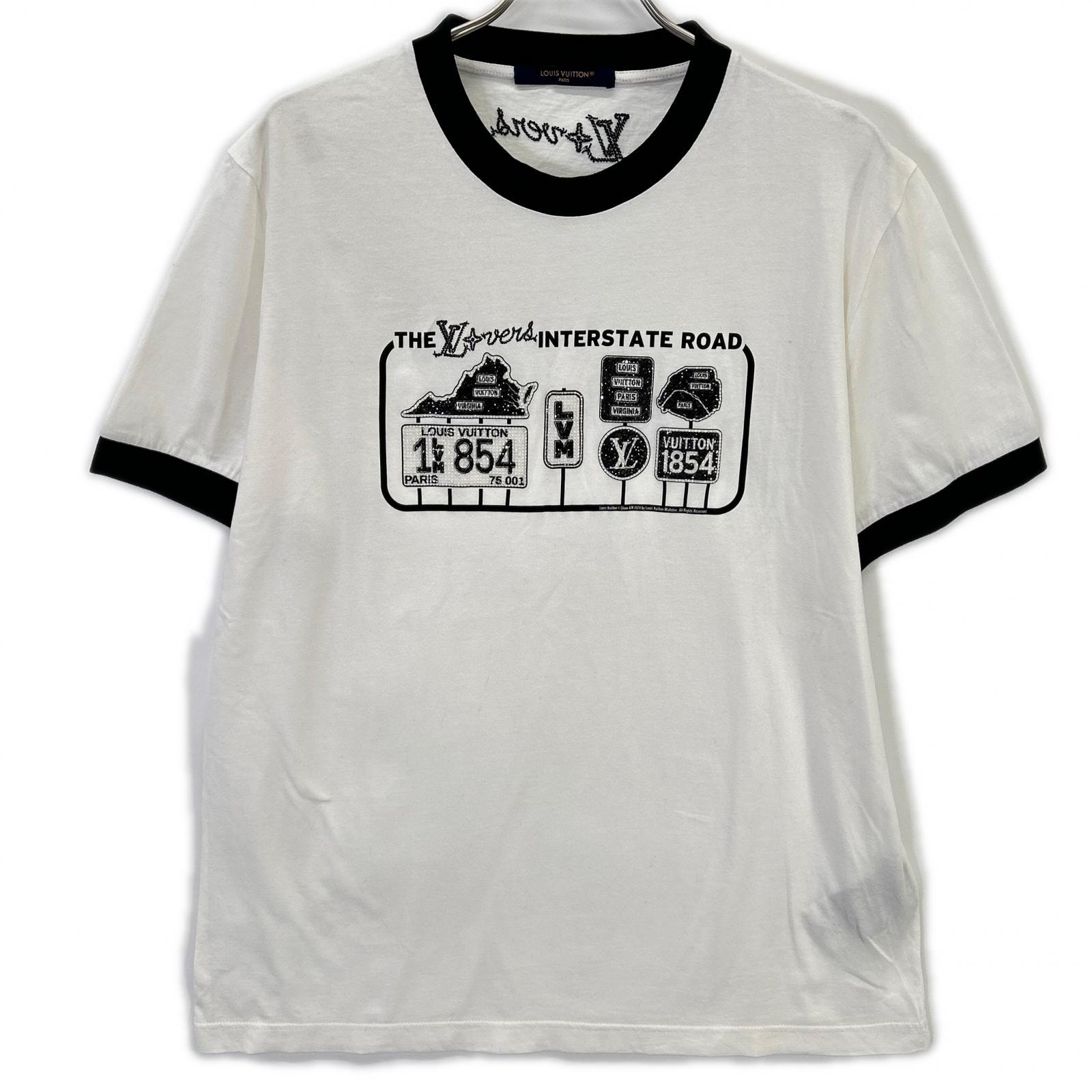 ルイヴィトン 24AW エンベリッシュドコットンTシャツ 1AFXNX XL