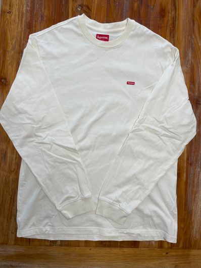 Supreme Small Box L/S Tee "Natural"(22FW)