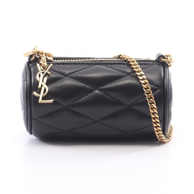 サンローランパリ SAINT LAURENT PARIS マイクロ シャーデー ショルダーバッグ バッグ レザー レディース ブラック系 796296AAAJU1000 【新品】