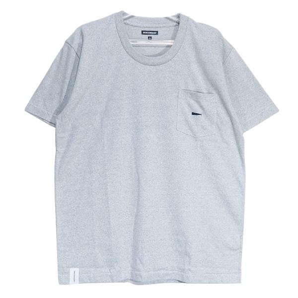 新品 DESCENDANT ディセンダント 21SS CROP U NECK SS 211ATDS-CSM02 クロップ Uネック ショートスリーブ Tシャツ グレー カットソー 半袖 サイズ3