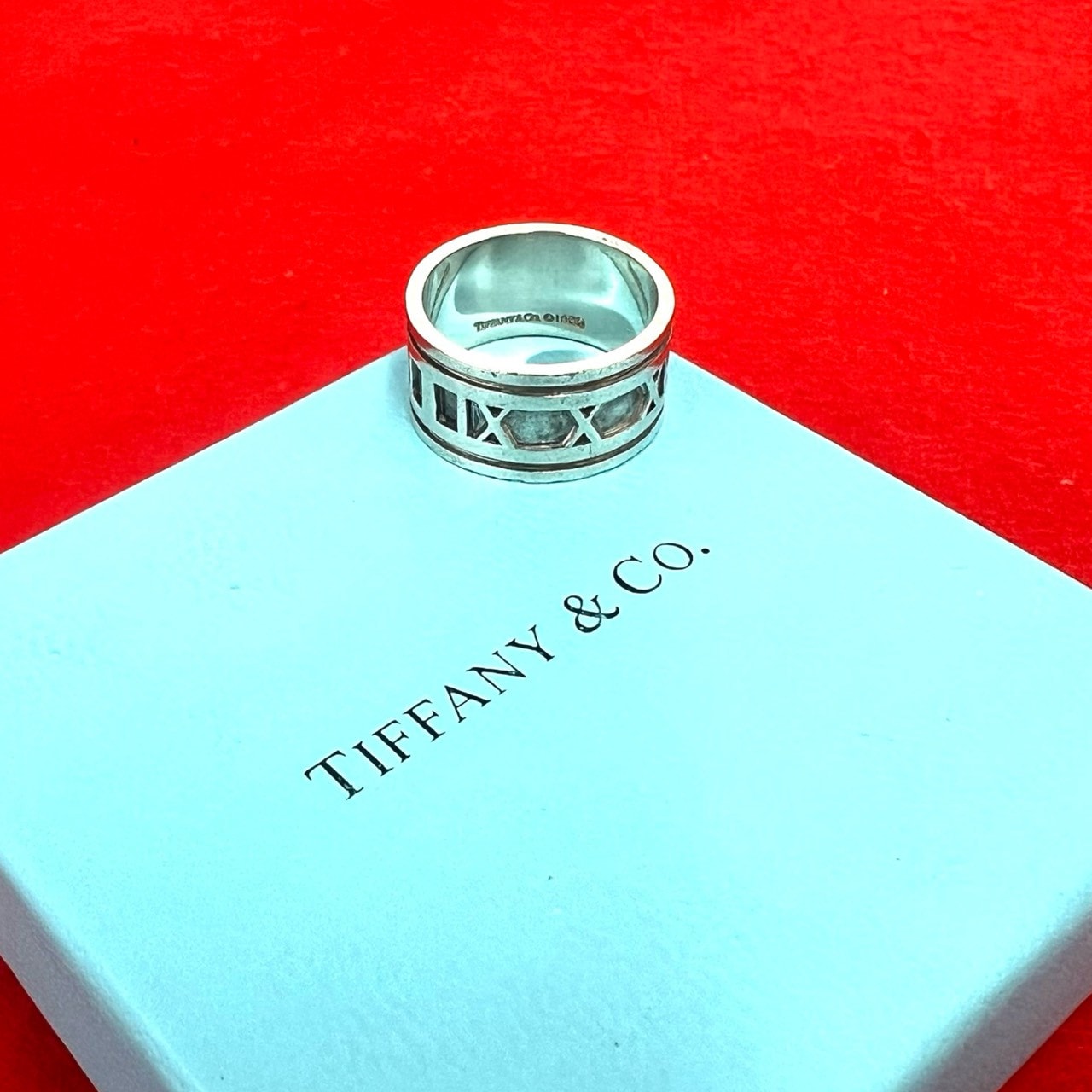 TIFFANY&Co. ティファニー アトラス ワイド リング シルバー925 リング・指輪 22号 シルバー
01339
