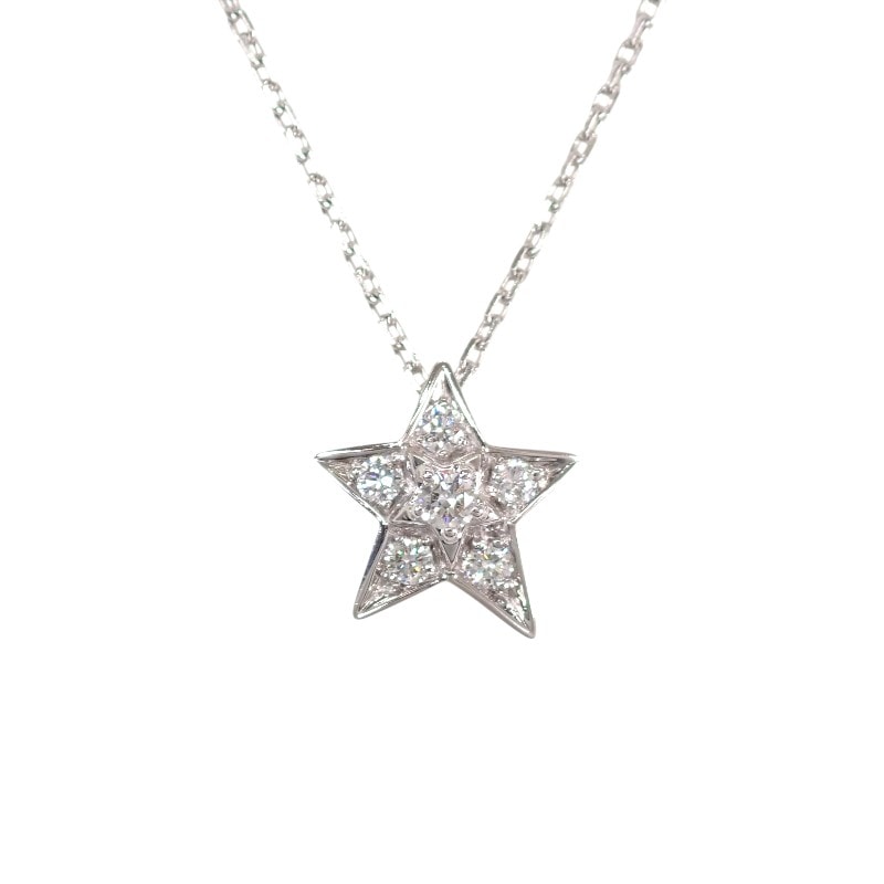 シャネル CHANEL コメット コレクション スモールモデル J2709 ネックレス K18ホワイトゴールド ダイヤモンド レディース【中古】【Aランク】