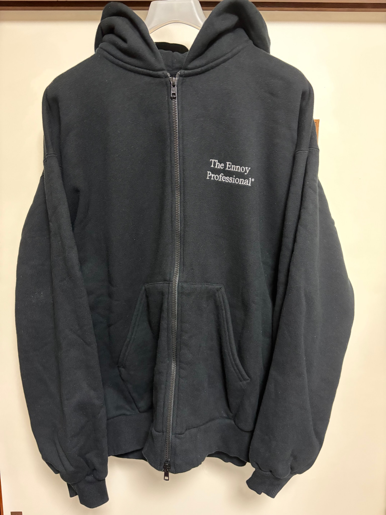 ENNOY Double Zip Hoodie "Black"