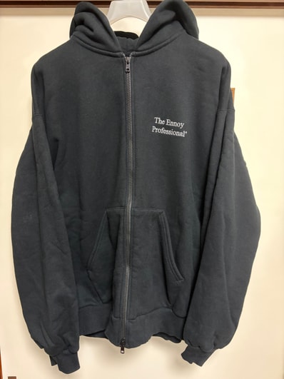 ENNOY Double Zip Hoodie "Black"