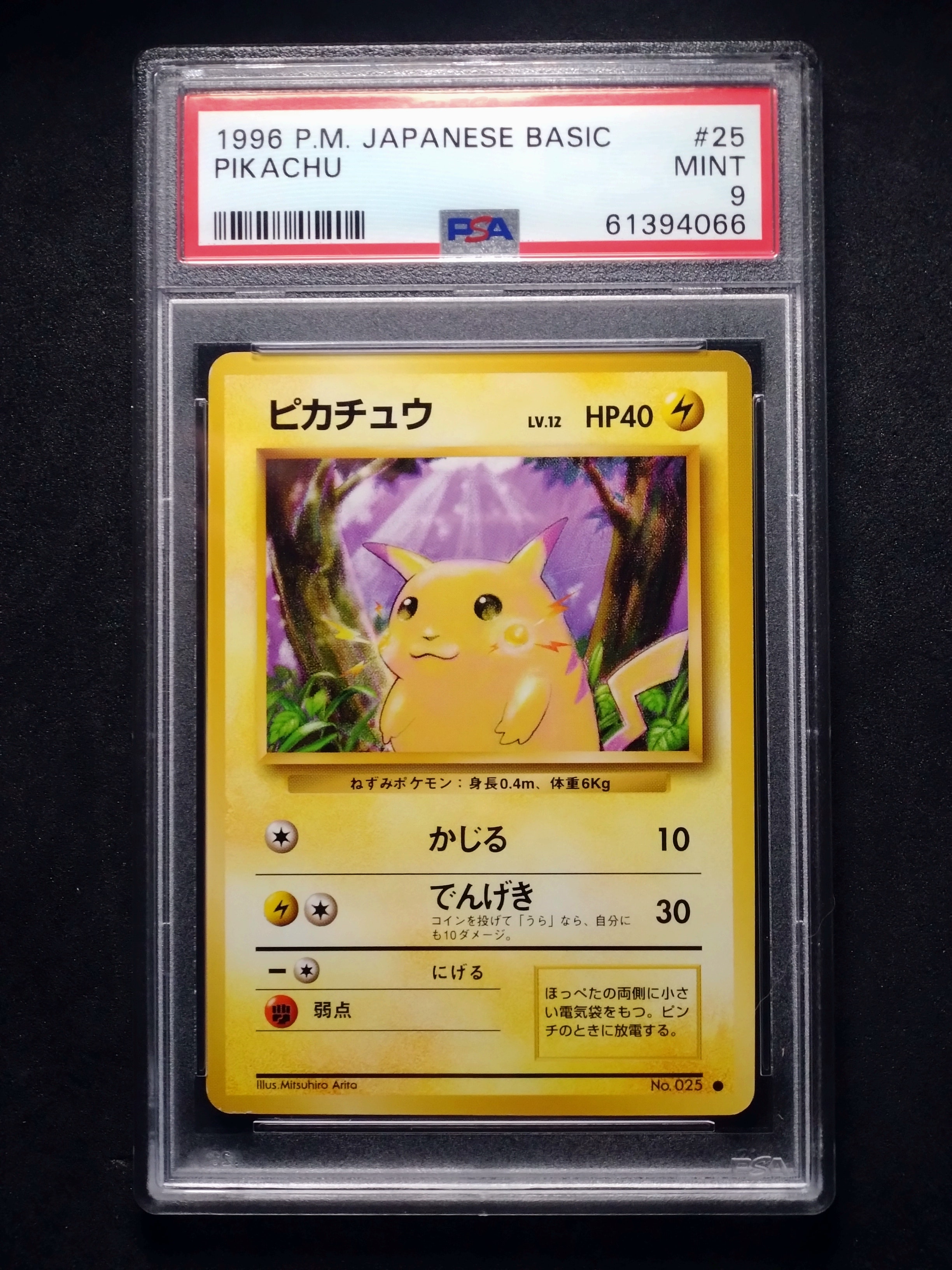 ピカチュウ ● : 旧裏 [PMCG1-2](拡張パック「ポケットモンスター カードゲーム」再販)