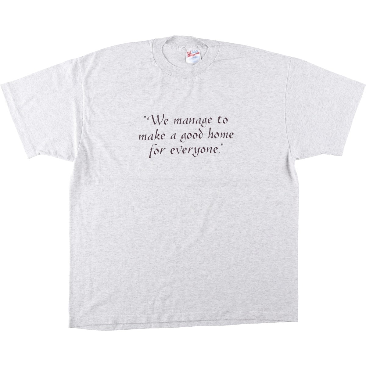 古着 90年代 ヘインズ Hanes HEAVYWEIGHT 50/50 メッセージプリントTシャツ USA製 メンズXL相当 ヴィンテージ/eaa642086