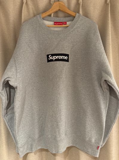 Supreme Box Logo Crewneck "Heather Grey" (22FW)