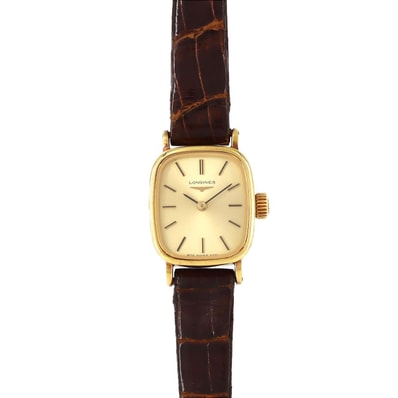 【ノーメンテナンス還元価格】ロンジン スクエアケース YG YG 手巻