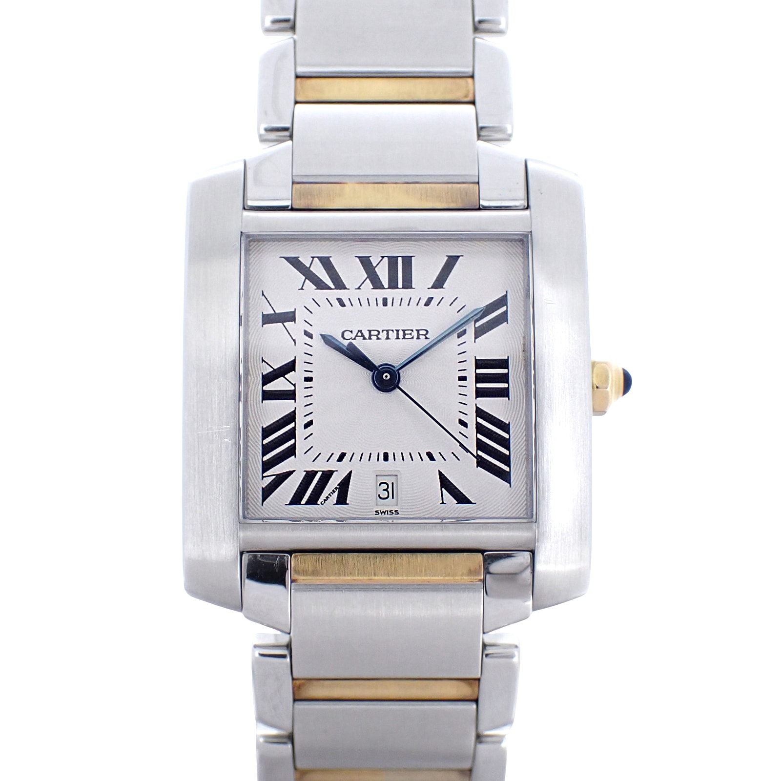 Cartier カルティエ タンクフランセーズLM W51005Q4 SS/YG メンズ 腕時計