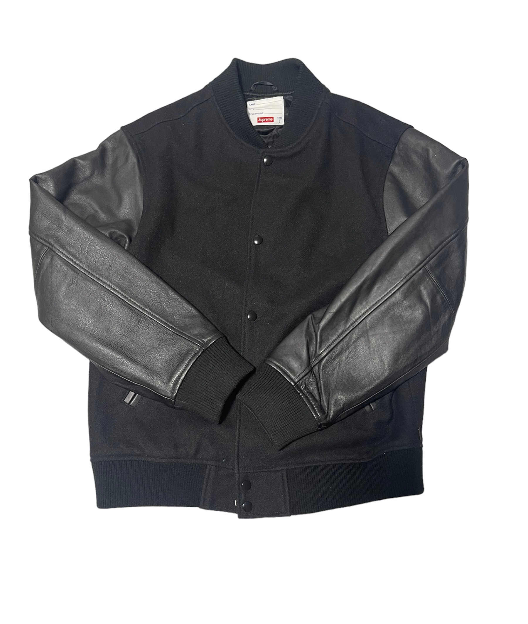 Supreme Motion Logo Varsity Jacket "Black"
