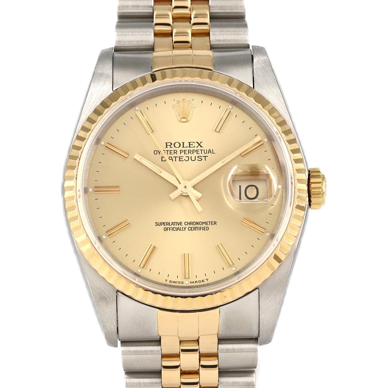 ロレックス デイトジャスト 16233 SSxYG 自動巻 L番