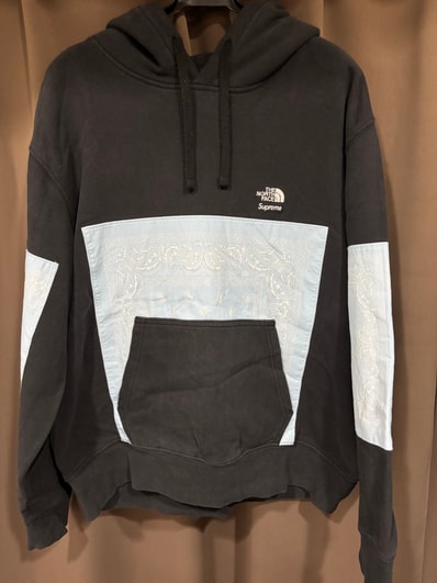 Supreme x The North Face Bandana Hooded Sweatshirt "Black"