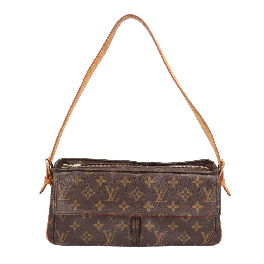 ルイヴィトン ヴィバシテMM モノグラム ショルダーバッグ モノグラムキャンバス M51164 ブラウン レディース LOUIS VUITTON  中古