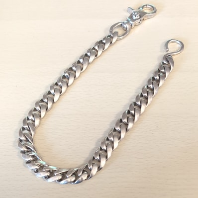 Chrome Hearts Classic Long S 1 Clip Wallet Chain "Silver"