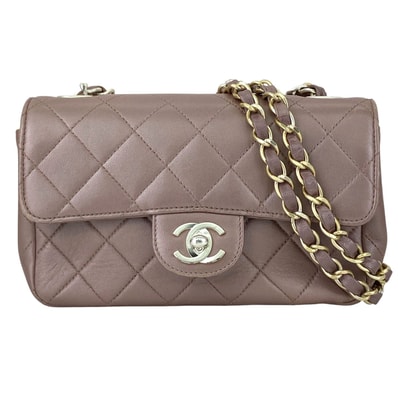 CHANEL シャネル マトラッセ チェーンショルダーバッグ ショルダーバッグ レザー ラムスキン ピンク メタリック レディース【中古】