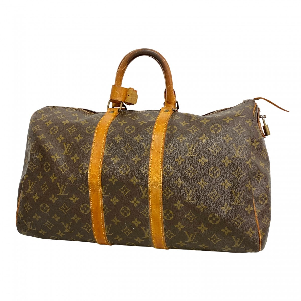 【6db1482】ルイヴィトン ボストンバッグ モノグラム キーポル45 M41428 ブラウン【中古】メンズ レディース ユニセックス