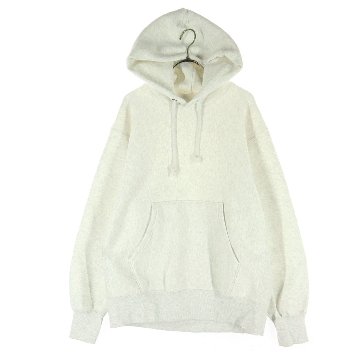 未使用 GU ジーユー 裏起毛 長袖 スウェットパーカー M ライトグレー