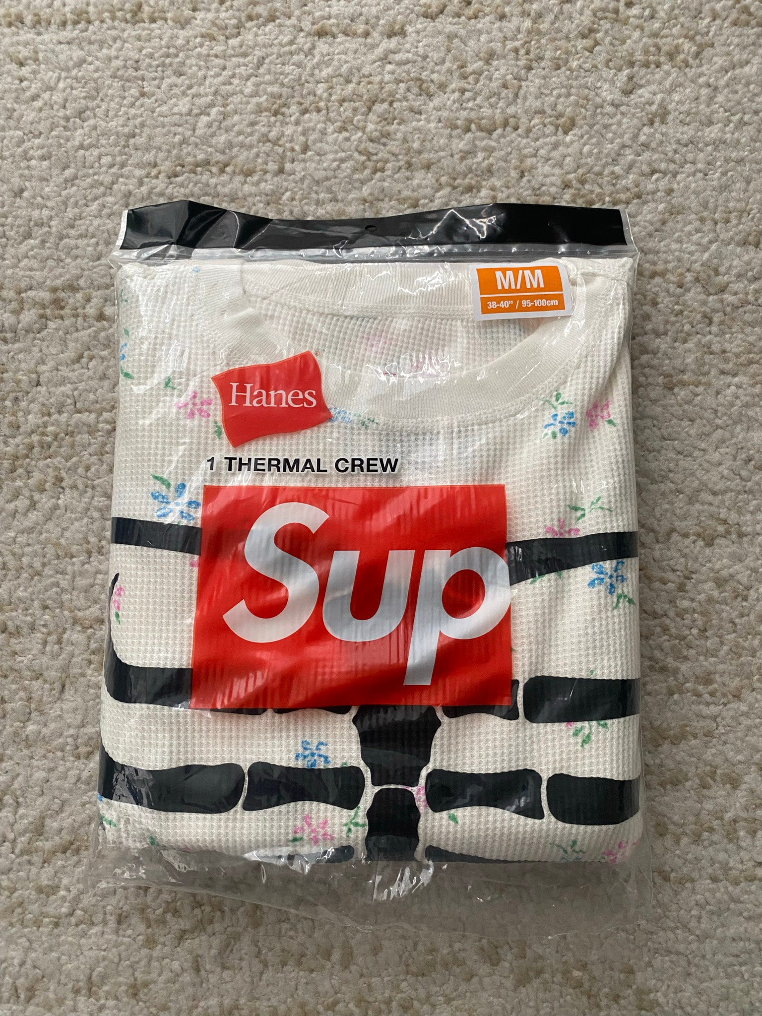 Supreme x Hanes Bones Thermal Crew (1 Pack) "Floral"
