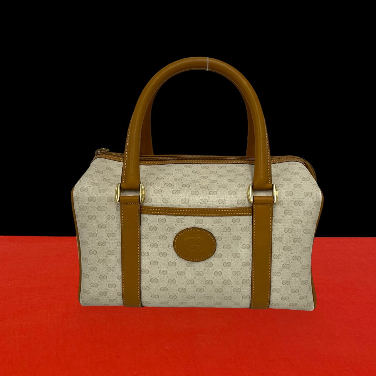 B (目立った傷や汚れなし)】GUCCI グッチ マイクロGG ロゴ 柄 PVC