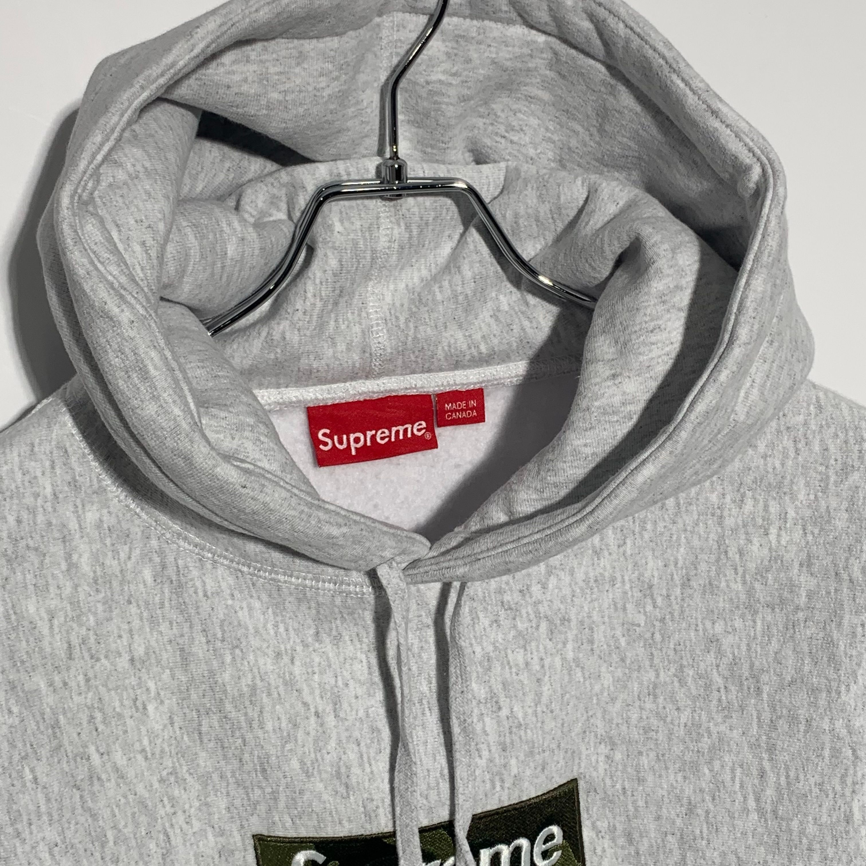 Supreme Box Logo Hooded Sweatshirt "Ash Grey" (23FW)
