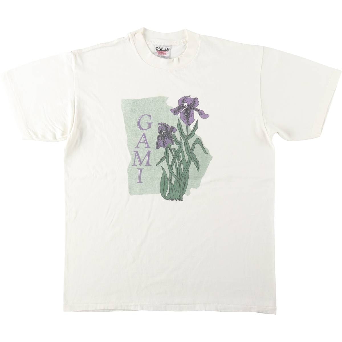 古着 90年代 オニータ ONEITA POWER-T プリントTシャツ USA製 メンズL相当 ヴィンテージ/eaa636867
