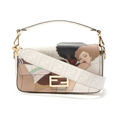 フェンディ FENDI ズッカ コーティングキャンバス マンマバケット ハンドバッグ【中古】