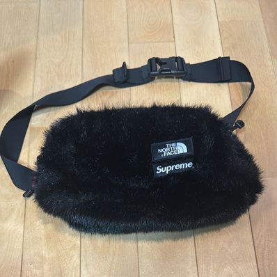 Supreme x The North Face Faux Fur Waist Bag "Black" NM82093I / NF0A5G87