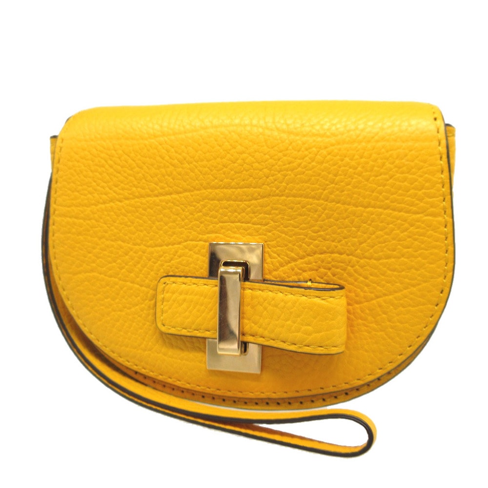 デルボー    財布 レザー  イエロー   コインケース