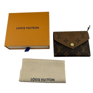ルイヴィトン LOUIS VUITTON ポルトフォイユ・ヴィクトリーヌ M81557 モノグラムリバース 二つ折り財布