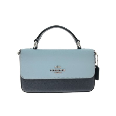 ▼▼COACH コーチ レディース ミニバッグ クロスグレインレザー ミニジョージー CC339 ブルー×ネイビー