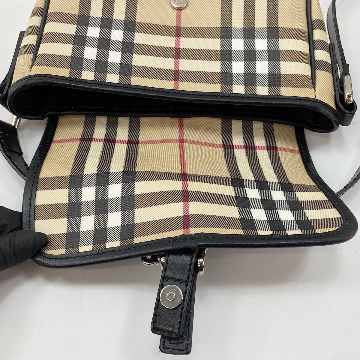 C (やや傷や汚れあり)】バーバリー BURBERRY ノバチェック ショルダー