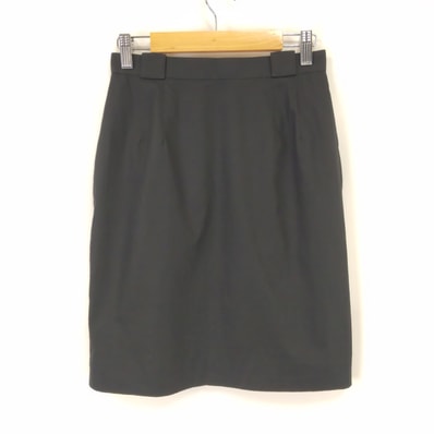 美品/80s-90s/Vintage★Christian Dior【クリスチャンディオール】 タイトスカート/ひざ丈 【L/黒/】日本正規代理店タグ/skirt◆BJ016-b