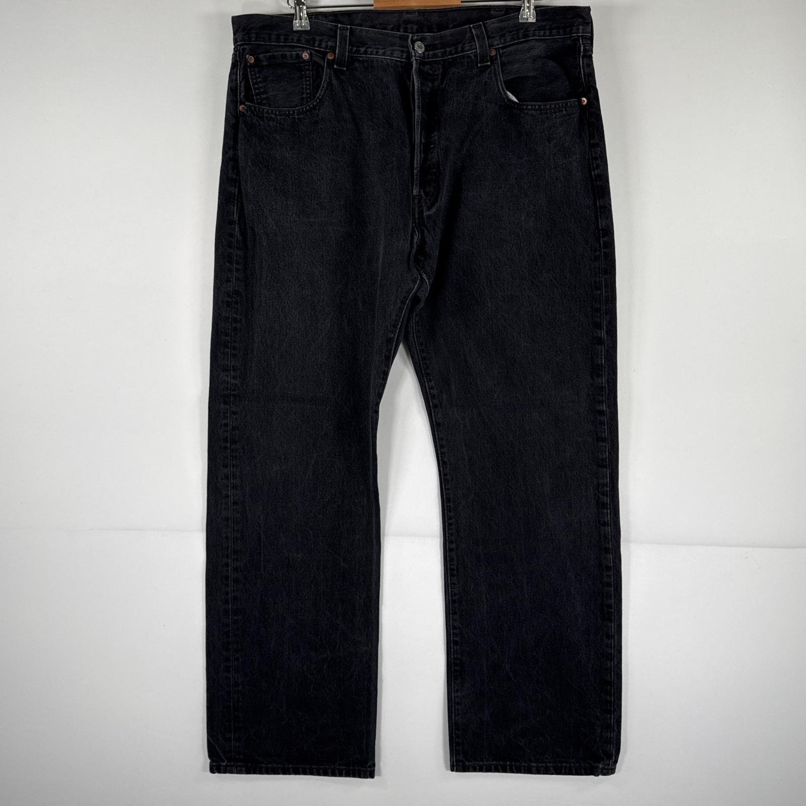 古着 リーバイス Levi's デニムパンツ 501 ジーパン ストレート 大きいサイズ ボタンフライ ジーンズ ビッグサイズ w40 L32  ブラック メンズ