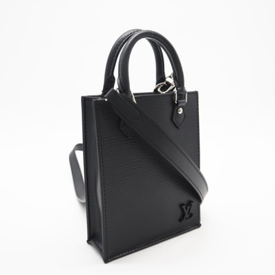 美品 LOUIS VUITTON ルイ・ヴィトン エピ プティットサックプラ ノワール M69441 2wayショルダーバッグ ブラック レザー レディース