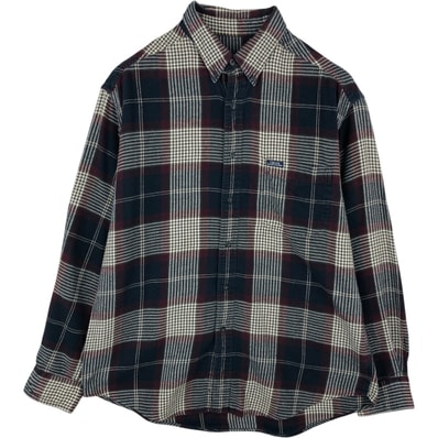 古着 ラルフローレン Ralph Lauren CHAPS チャップス 長袖 ボタンダウン ライトネルチェックシャツ メンズL相当/eaa647204