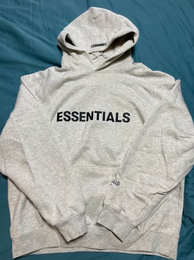 FEAR OF GOD 3D Silicon Applique Pullover Hoodie "Oatmeal Heather"